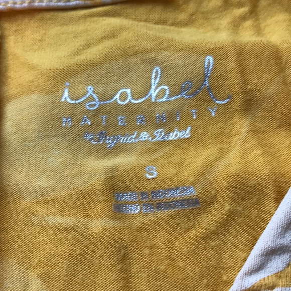 Floral Yellow maternity maxi dress size small - Picture 4 of 4